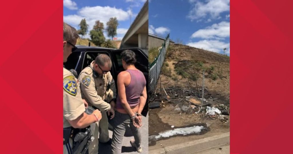 homeless encampment arrest
